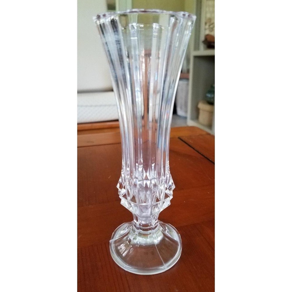Crystal Darques France Bud Vase 6.75"